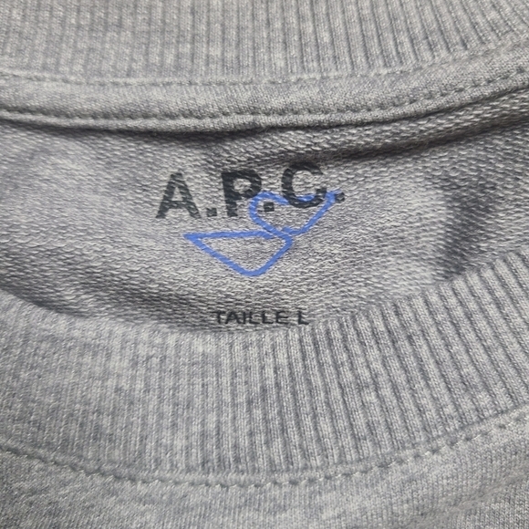 A.P.C. Large Grey Pullover Sweater - Picture 4 of 5